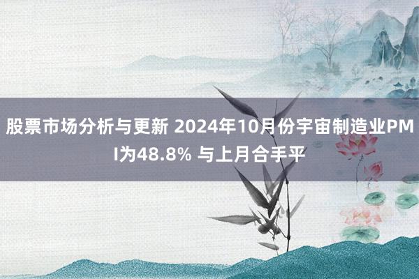 股票市场分析与更新 2024年10月份宇宙制造业PMI为48.8% 与上月合手平