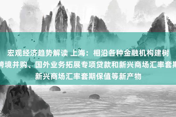 宏观经济趋势解读 上海：相沿各种金融机构建树生物医药企业跨境并购、国外业务拓展专项贷款和新兴商场汇率套期保值等新产物