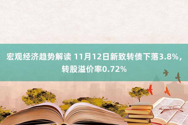 宏观经济趋势解读 11月12日新致转债下落3.8%，转股溢价率0.72%