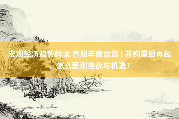 宏观经济趋势解读 鲁股年度盘货 | 并购重组再起，怎么甄别挑战与机遇？