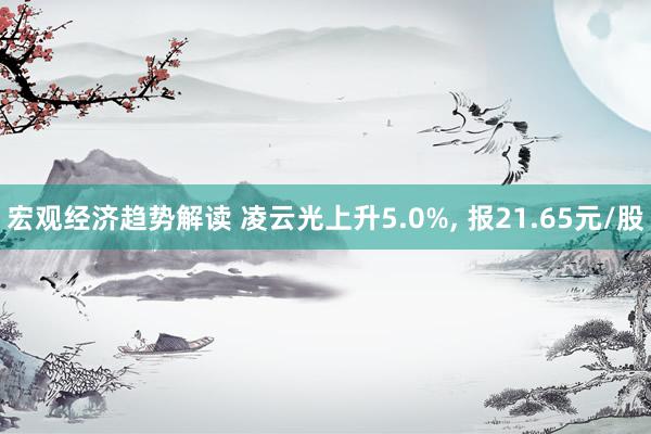 宏观经济趋势解读 凌云光上升5.0%, 报21.65元/股