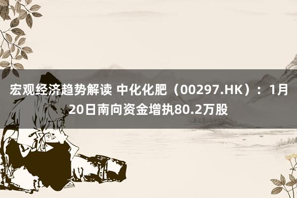 宏观经济趋势解读 中化化肥（00297.HK）：1月20日南向资金增执80.2万股