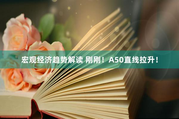 宏观经济趋势解读 刚刚！A50直线拉升！