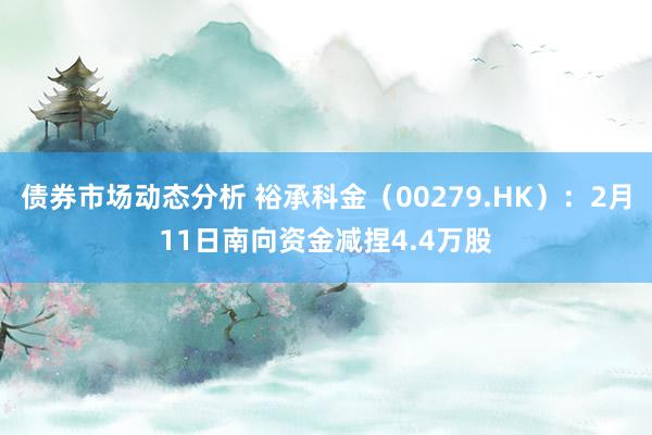 债券市场动态分析 裕承科金（00279.HK）：2月11日南向资金减捏4.4万股