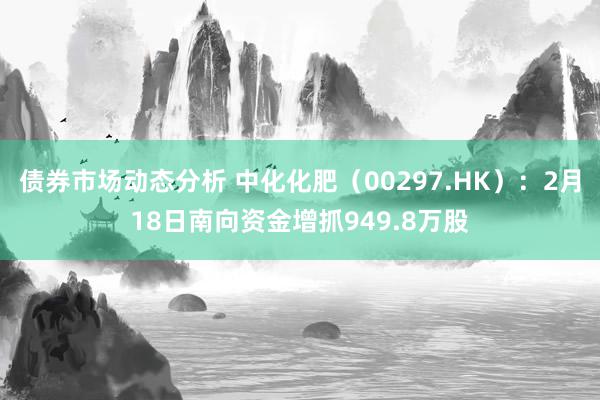 债券市场动态分析 中化化肥（00297.HK）：2月18日南向资金增抓949.8万股