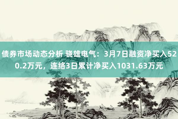 债券市场动态分析 骁雄电气：3月7日融资净买入520.2万元，连络3日累计净买入1031.63万元