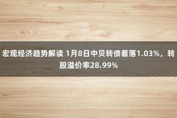 宏观经济趋势解读 1月8日中贝转债着落1.03%，转股溢价率28.99%