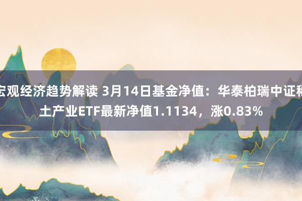 宏观经济趋势解读 3月14日基金净值：华泰柏瑞中证稀土产业ETF最新净值1.1134，涨0.83%