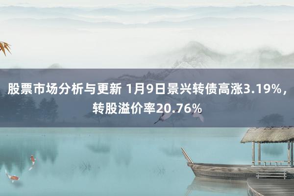 股票市场分析与更新 1月9日景兴转债高涨3.19%，转股溢价率20.76%